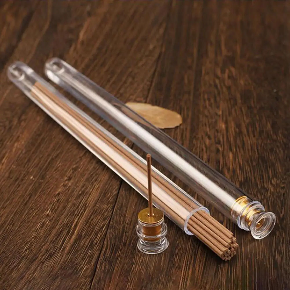 Centerpiece Stick - アクリル取り外し可能な気密蓋香ホルダーホーム香バーナーヨガ瞑想香収納ボックス 6 個線香チューブ