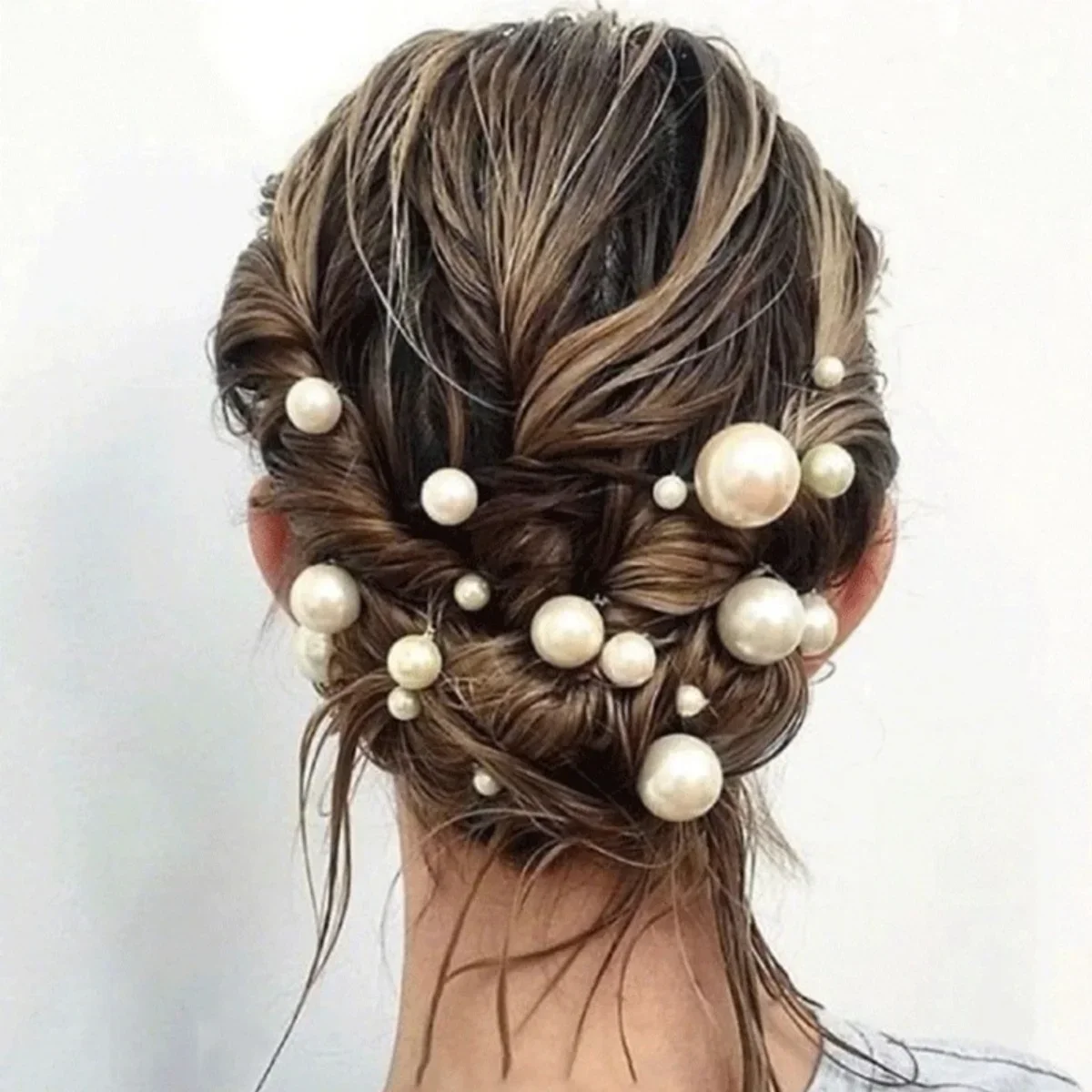 Event Suppliers - 18 個ブライダルヘアピン U 字型金属バレッタ模擬パールウェディングティアラヘアアクセサリーエレガントなアップヘアツール女性のための
