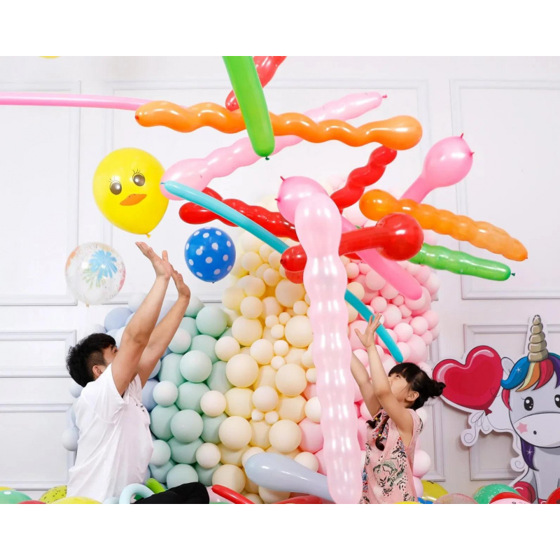 漫画の動物のアヒル、ウサギ、ヘリウム風船、ガスポンプは付属し - Balloon Pump Hand のレビューと価格