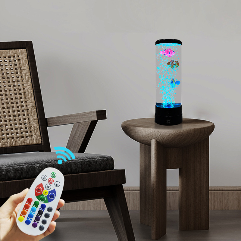 模擬LEDマルチカラーバブルフィッシュ雰囲気ホームデコレーシ - Eve Party のレビューと価格