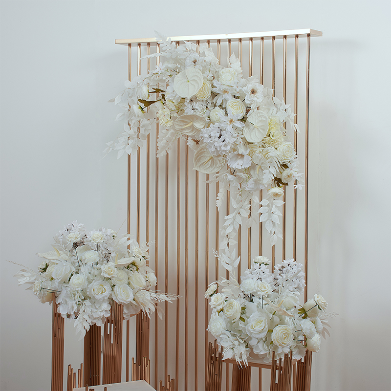 結婚式のアーチの装飾,背景の装飾,金と銀のメッキ,屋外の花の - Balloon Arch Kit のレビューと価格