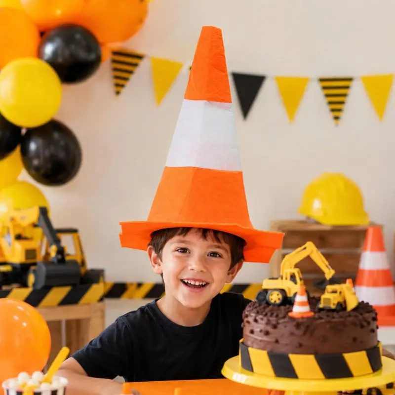 折りたたみ式トラフィックコーン型帽子　楽しいステージパフォー - Party Hat Cone のレビューと価格