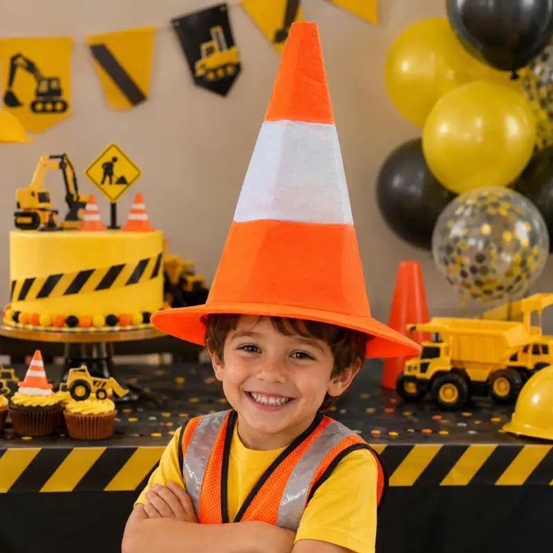 折りたたみ式トラフィックコーン型帽子　楽しいステージパフォー - Party Hat Cone のレビューと価格