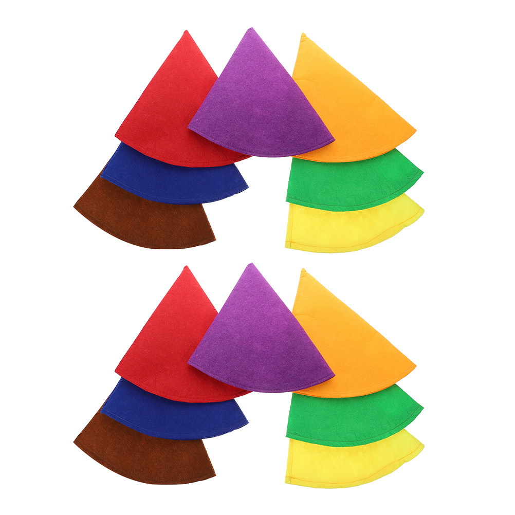 14個入りカラフルなフェルトコーンパーティーハット、ハロウィ - Party Hat Cone のレビューと価格