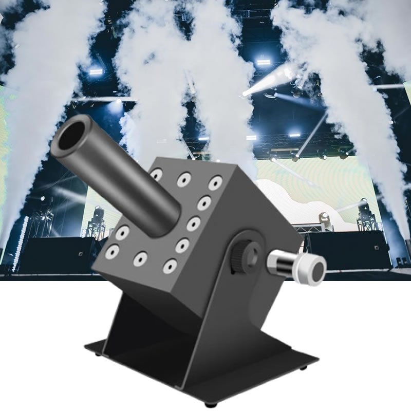 カラフルなRGB 3in1 LED CO2ジェットフォグマシ - Confetti Cannon Tube のレビューと価格