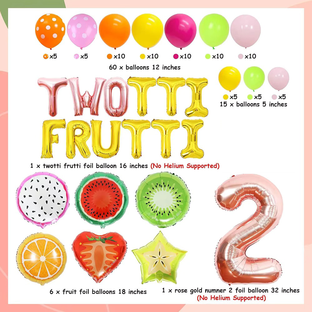 Twotti Frutti 女の子の誕生日パーティーデコレー - Balloon Arch Kit のレビューと価格