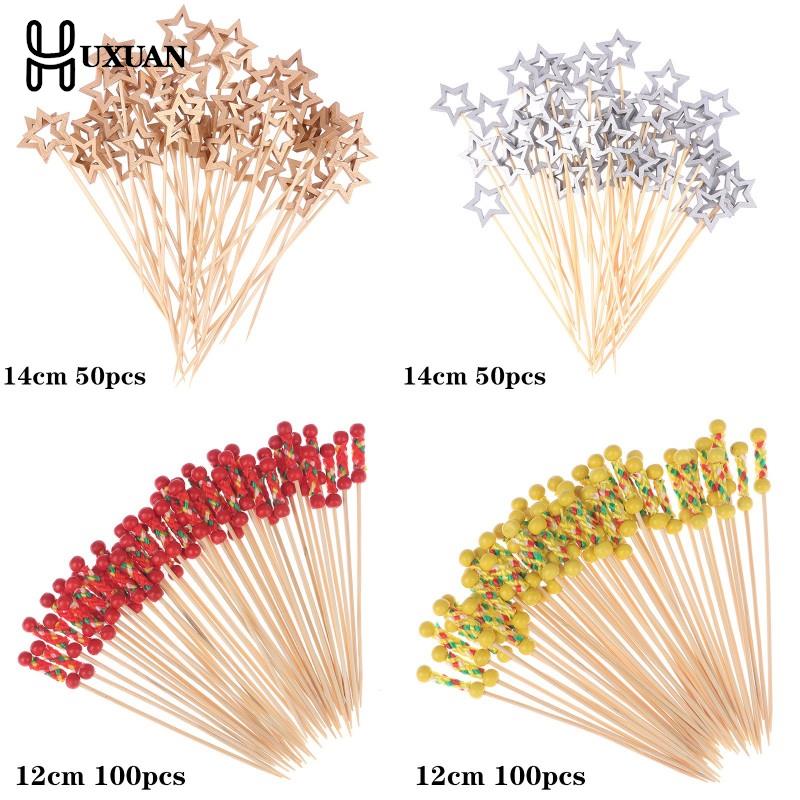 使い捨て竹串,50または100個,台所用品,カップケーキ,カ - Centerpiece Stick のレビューと価格