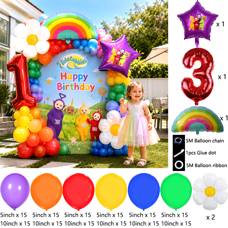 テレタビーズ バルーンアーチキット ブーケ グロボス 漫画柄 - Balloon Arch Kit のレビューと価格