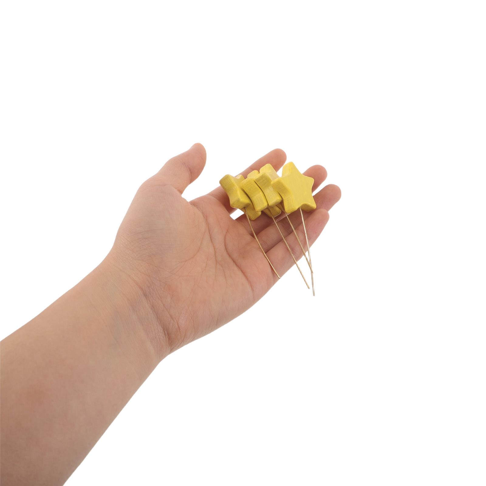 6個入り木製スターピック ミニ星型花瓶スティック センターピ - Centerpiece Stick のレビューと価格