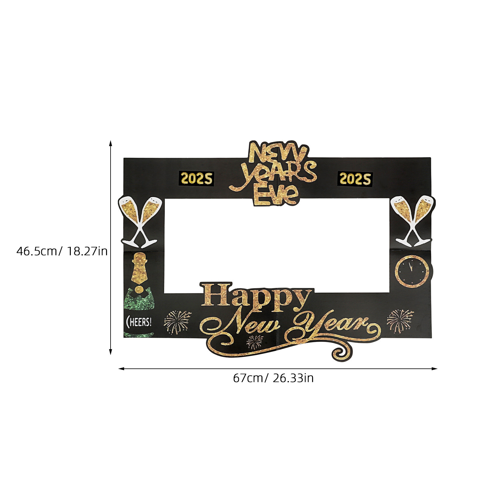 2025年新年写真撮影用小道具 ハンドヘルド写真フレーム 丈 - Photo Booth Frame のレビューと価格