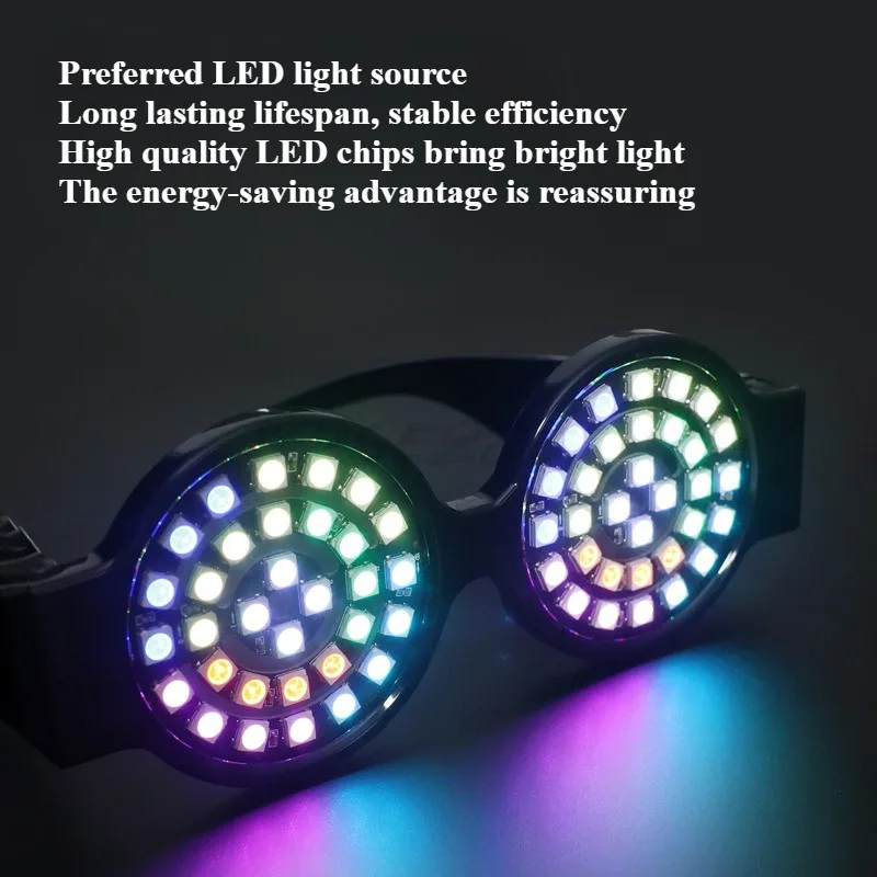クールなカラフルな LED 発光メガネ DJ 音楽祭テクノロ - Event Party Dj のレビューと価格