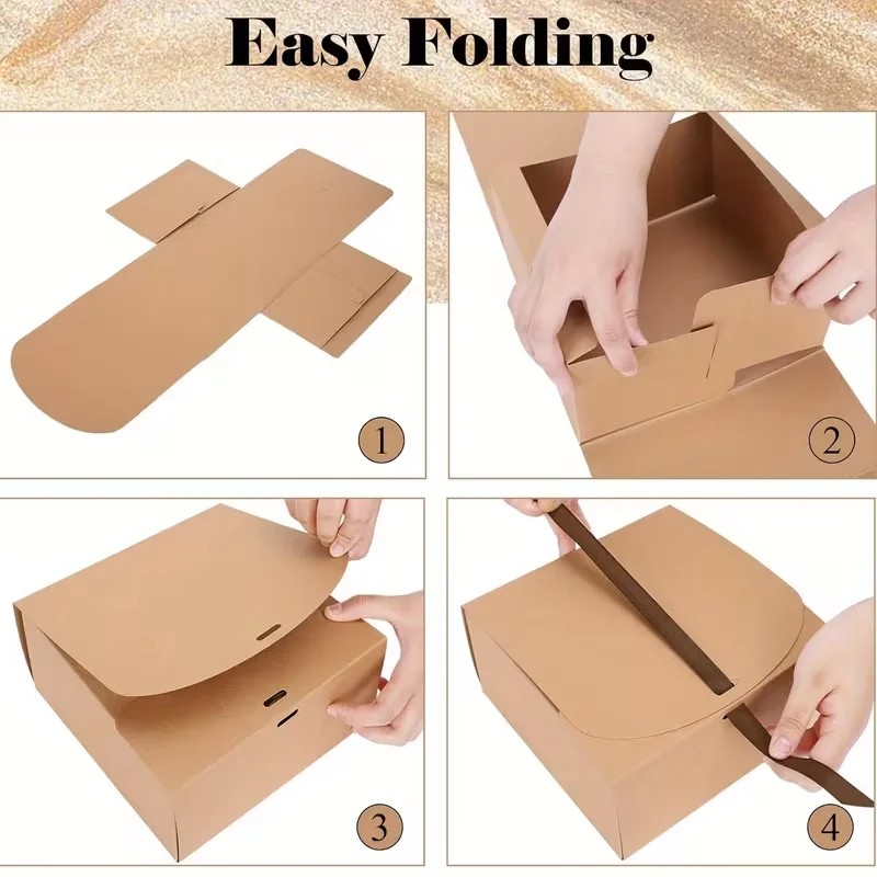 10個入りクラフト紙ギフトボックス（リボン付き） - ブライ - Papercraft Supply Ribbon のレビューと価格
